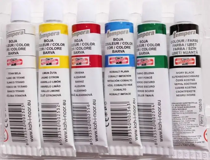 Tempera paints set